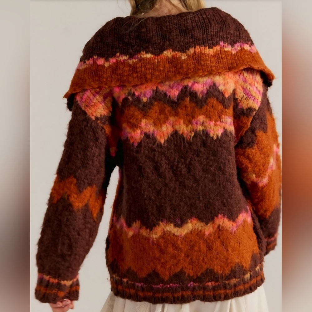 FREE PEOPLE Westray cardigan, Size Large, Multicolor, Retail Price $298.00 USD - Picture 4 of 16